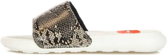 Nike Print Damesslippers Desert Sand Zwart Multicolor Dames