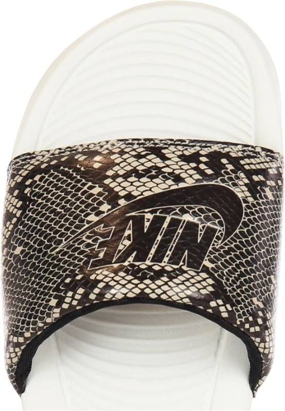 Nike Print Damesslippers Desert Sand Zwart Multicolor Dames