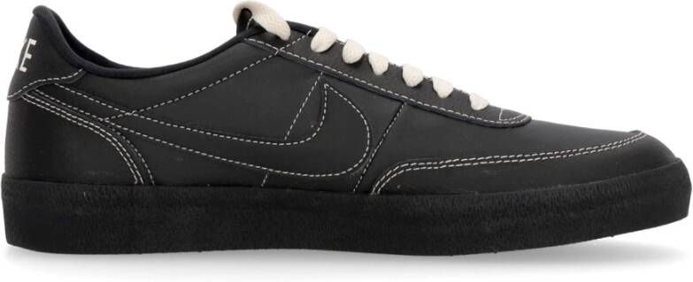 Nike Retro Leren Tennisschoen Zwart Black Heren