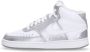 Nike Retro Stijl Mid Basketbalsneaker White Dames - Thumbnail 5