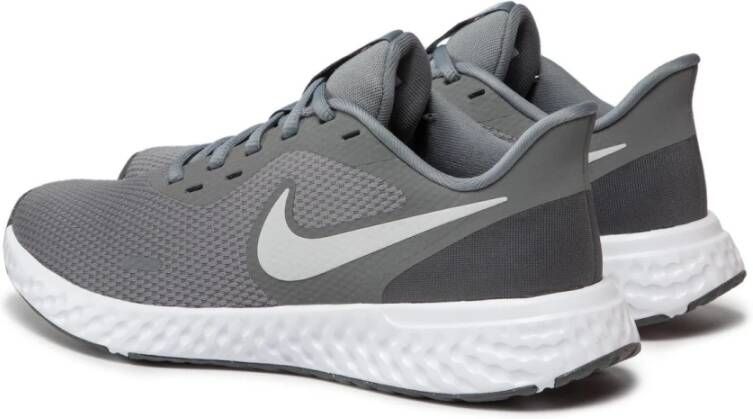 Nike Revolution 5 Mesh Bovenwerk Bedrukt Logo Gray Heren