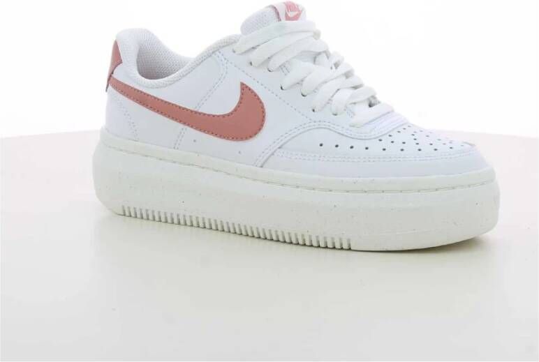 Nike Rode Court Vision Alta Damesschoenen White Dames