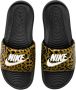 Nike Gedrukte Slide Pantoffels Chutney Wit Zwart Yellow Dames - Thumbnail 10
