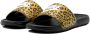 Nike Gedrukte Slide Pantoffels Chutney Wit Zwart Yellow Dames - Thumbnail 11
