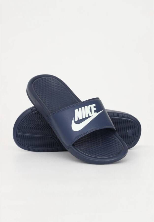 Nike Blauwe JDI Sliders Blauw Heren