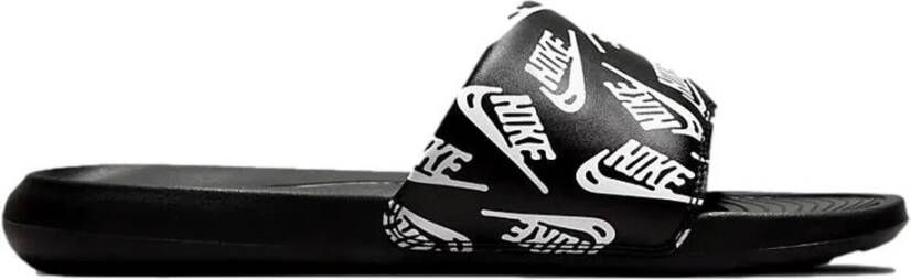 Nike Sneldrogende Slipper met Bedrukt Logo Black Heren - Foto 3