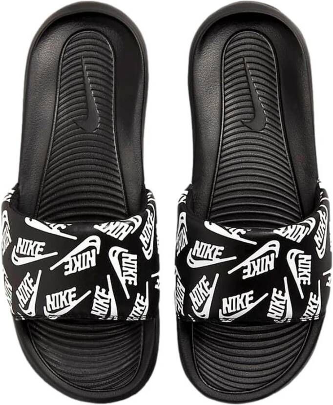 Nike Sneldrogende Slipper met Bedrukt Logo Black Heren - Foto 4