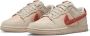 Nike Dunk Low Terry Swoosh Sneakers Beige - Thumbnail 3