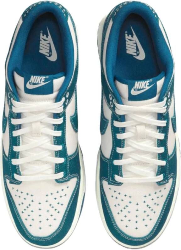 Nike Blauwe Sashiko Industriële Sneakers Blauw Heren