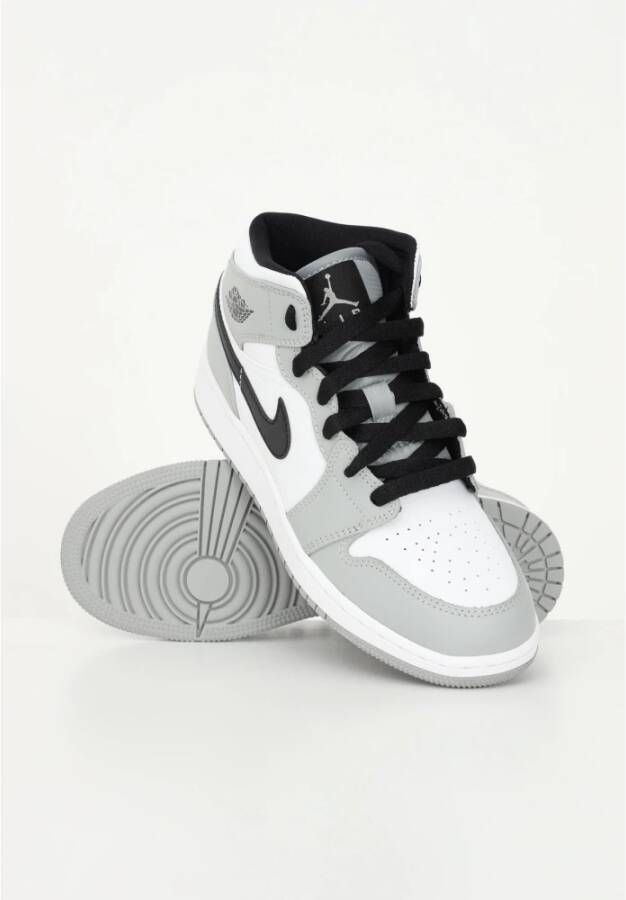 Jordan Greyscale Leren Sneakers voor Heren Grijs Heren - Foto 6