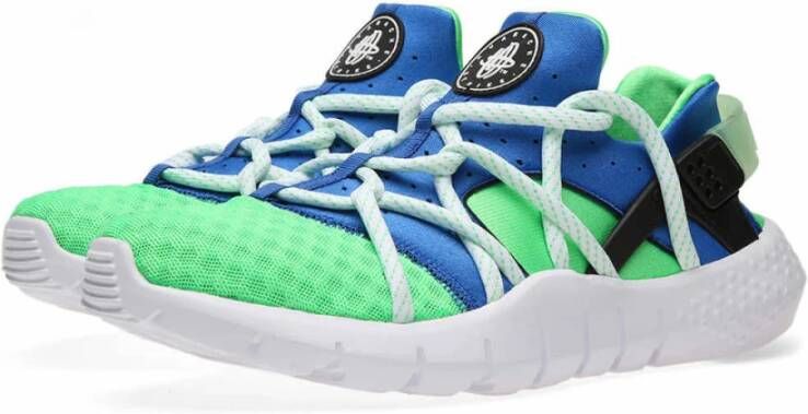 Nike Crème Groene Sneakers Huarache Groen Dames