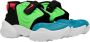 Nike Blauw Fury Zwart-Groene Strike Sneakers Groen Dames - Thumbnail 4