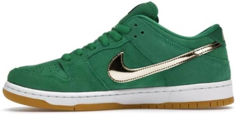 Nike Groene Suède Sneakers Groen Heren