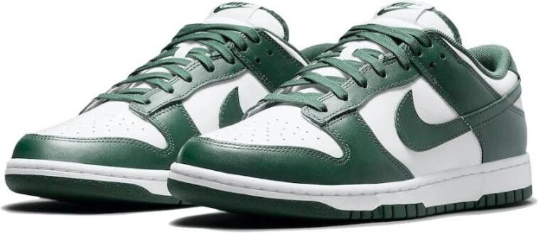 Nike Spartan Green Leren Sneakers Groen Heren
