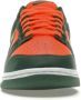 Nike Miami Hurricanes Retro Dunk Low Sneakers Orange Unisex - Thumbnail 6