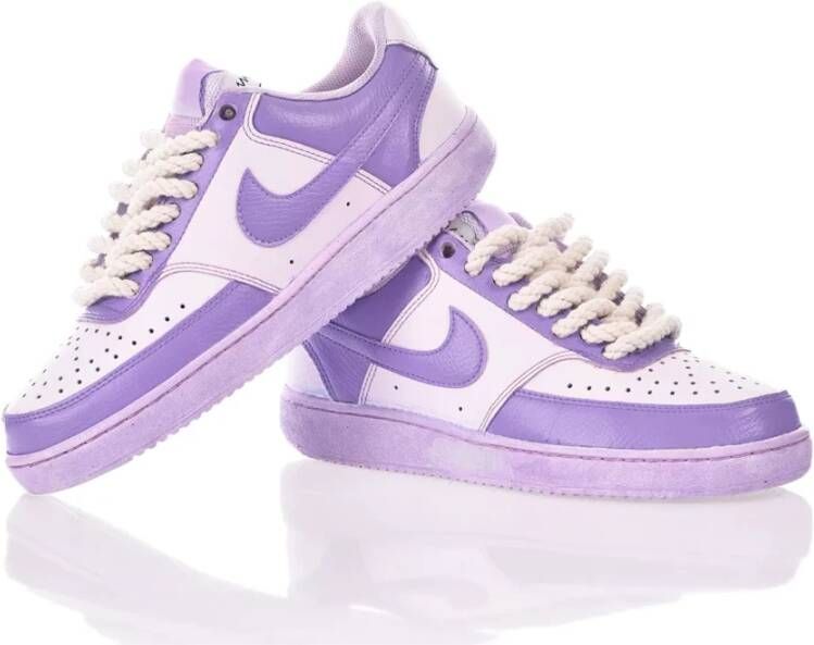 Nike Handgemaakte Violet Sneakers voor Dames Paars Dames