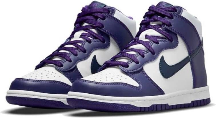 Nike Dames Leren Sneakers Paars Dames