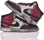 Nike Handgemaakte Zwarte Rode Sneakers voor Heren Rood Heren - Thumbnail 3