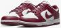 Nike Vintage-geïnspireerde Dunk Low Bordeaux Sneakers voor vrouwen Rood Dames - Thumbnail 12