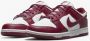 Nike Vintage-geïnspireerde Dunk Low Bordeaux Sneakers voor vrouwen Rood Dames - Thumbnail 3