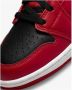 Nike Air Jordan 1 Mid Reverse Bred (2021) (GS) 554725-660 BRED Zwart Rood Schoenen - Thumbnail 11