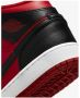 Nike Air Jordan 1 Mid Reverse Bred (2021) (GS) 554725-660 BRED Zwart Rood Schoenen - Thumbnail 10