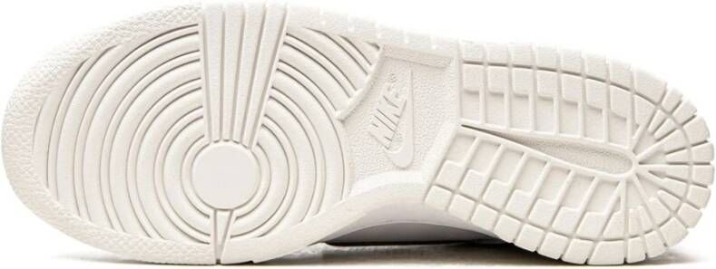 Nike Witte Roze Dunk Low Sneakers Wit Dames