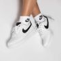 Nike Air Force 1 '07 Dames Sneakers White White Black - Thumbnail 4