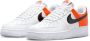 Nike Air Force 1 '07 White Brilliant Orange Black - Thumbnail 6