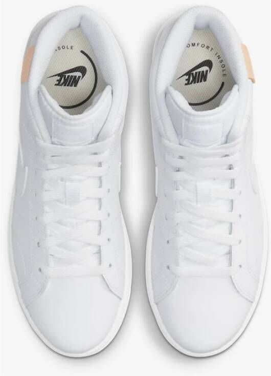 Nike Retro Leren Sneakers Wit Heren