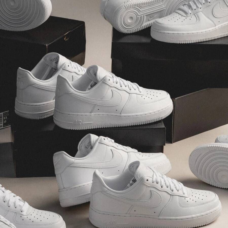 Nike Fresh Bianca Air Force 1 Sneakers Wit Heren