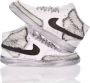 Nike Handgemaakte witte zwarte sneakers voor heren White Heren - Thumbnail 3