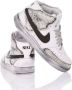 Nike Handgemaakte witte zwarte sneakers voor heren White Heren - Thumbnail 5