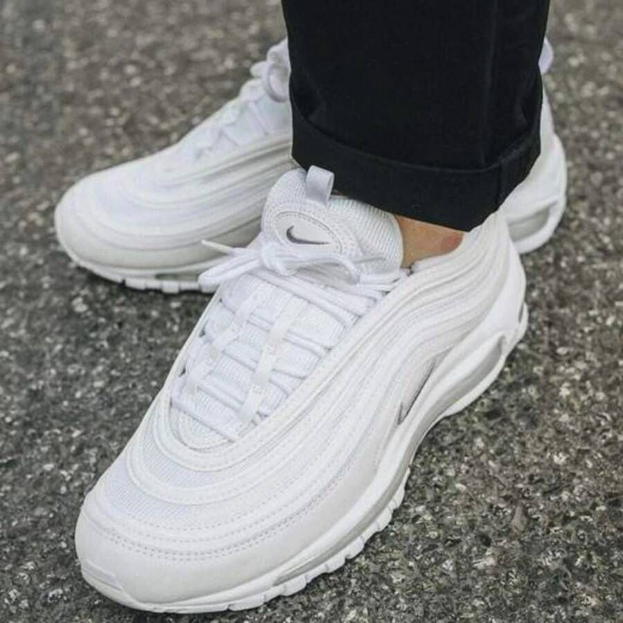 Nike Witte lage sneakers met reflecterende details Wit Heren