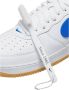 Nike Air Force 1 Low Retro Color of the Month Heren Sneakers Sportschoenen Vrijetijds schoenen Leer Wit Blauw DJ3911 - Thumbnail 4