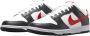Nike Dunk Low Retro Black University Red-White - Thumbnail 3