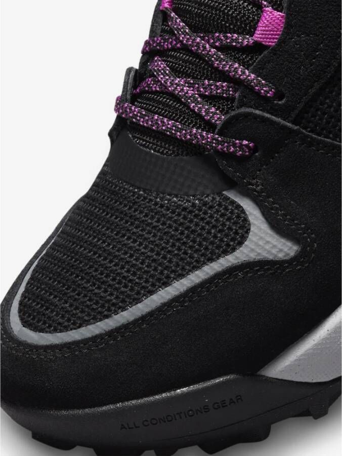 Nike Mesh Suede Sneakers Zwart Heren