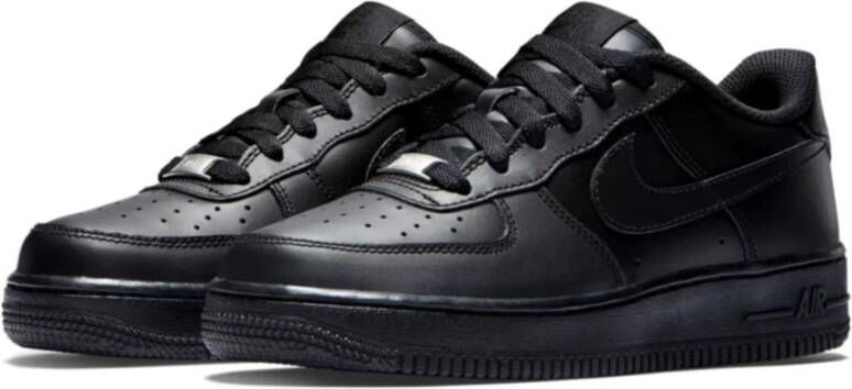 Nike Leren herensneakers Zwart Heren