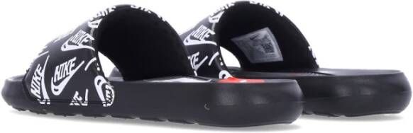 Nike Sneldrogende Slipper met Bedrukt Logo Black Heren
