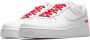 Nike Supreme Air Force 1 Low Witte Sneakers Wit - Thumbnail 3
