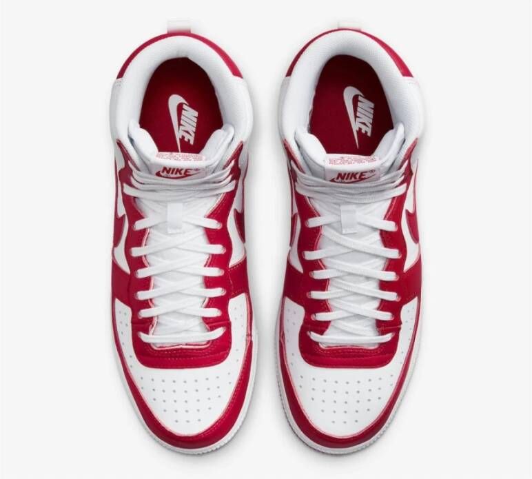Nike Terminator High Rode Leren Sneakers Red Heren