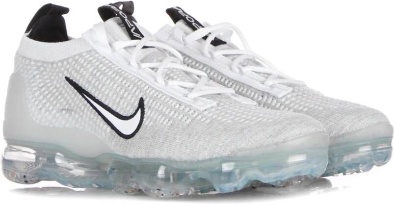 Nike Vapormax 2021 Lage Sneaker Wit Zwart Zilver White Dames