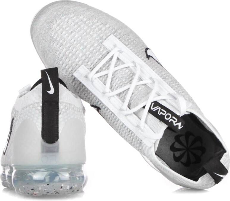 Nike Vapormax 2021 Lage Sneaker Wit Zwart Zilver White Dames
