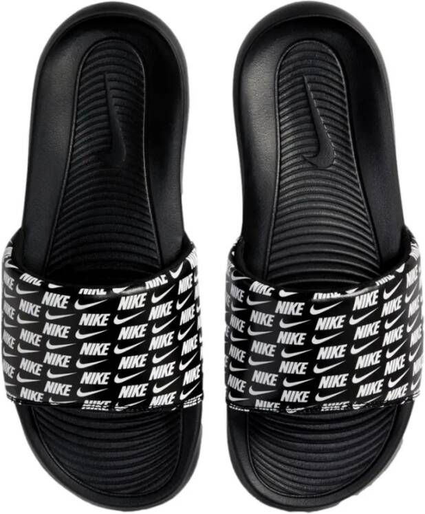 Nike Victori One Slide Print Slippers Black Dames