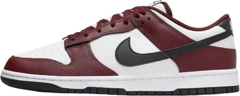 Nike Vintage Dunk Low Sneakers Wit-Rood Brown Heren