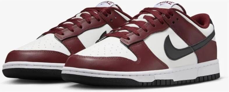 Nike Vintage Dunk Low Sneakers Wit-Rood Brown Heren