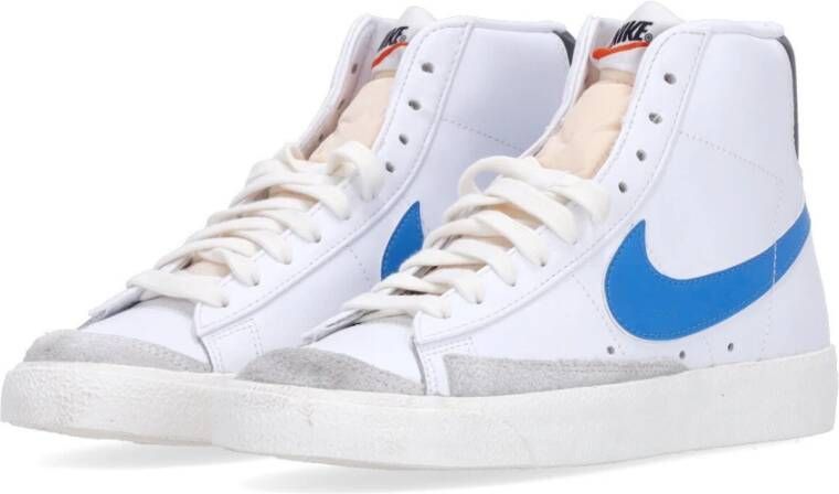 Nike Vintage High Top Sneaker Wit Blauw Zwart White Heren