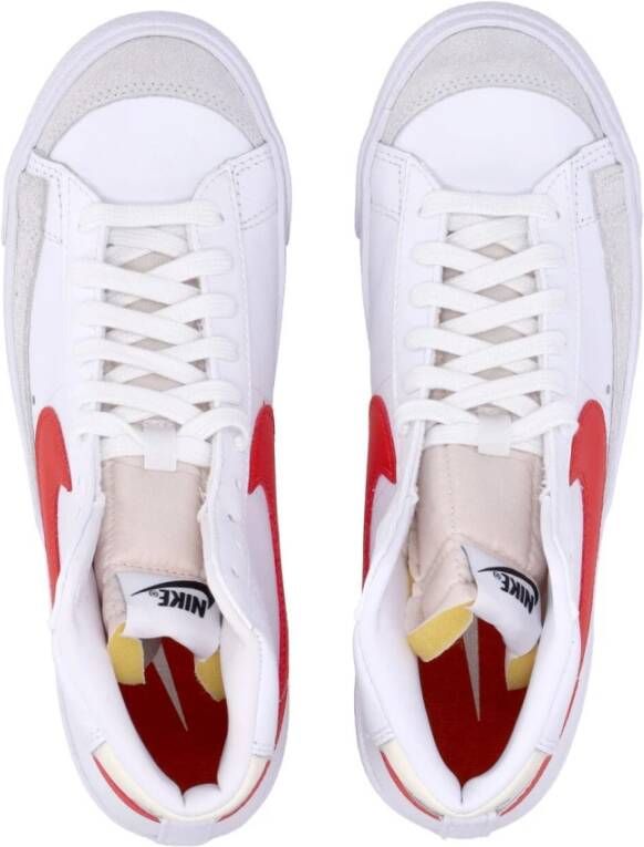 Nike Vintage Hoge Sneaker Rood Wit White Heren