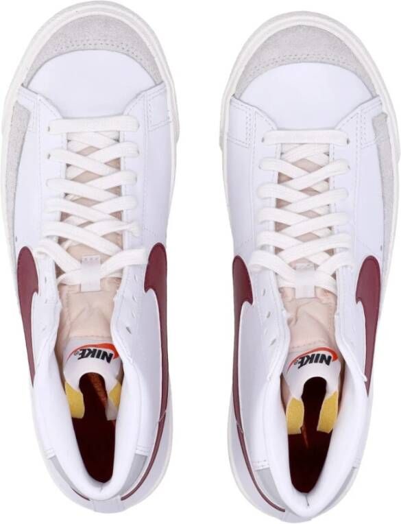 Nike Vintage Hoge Sneaker Wit Biet Grijs White Heren