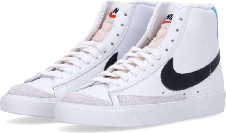 Nike Vintage Hoge Sneaker Wit Zwart Blauw White Heren